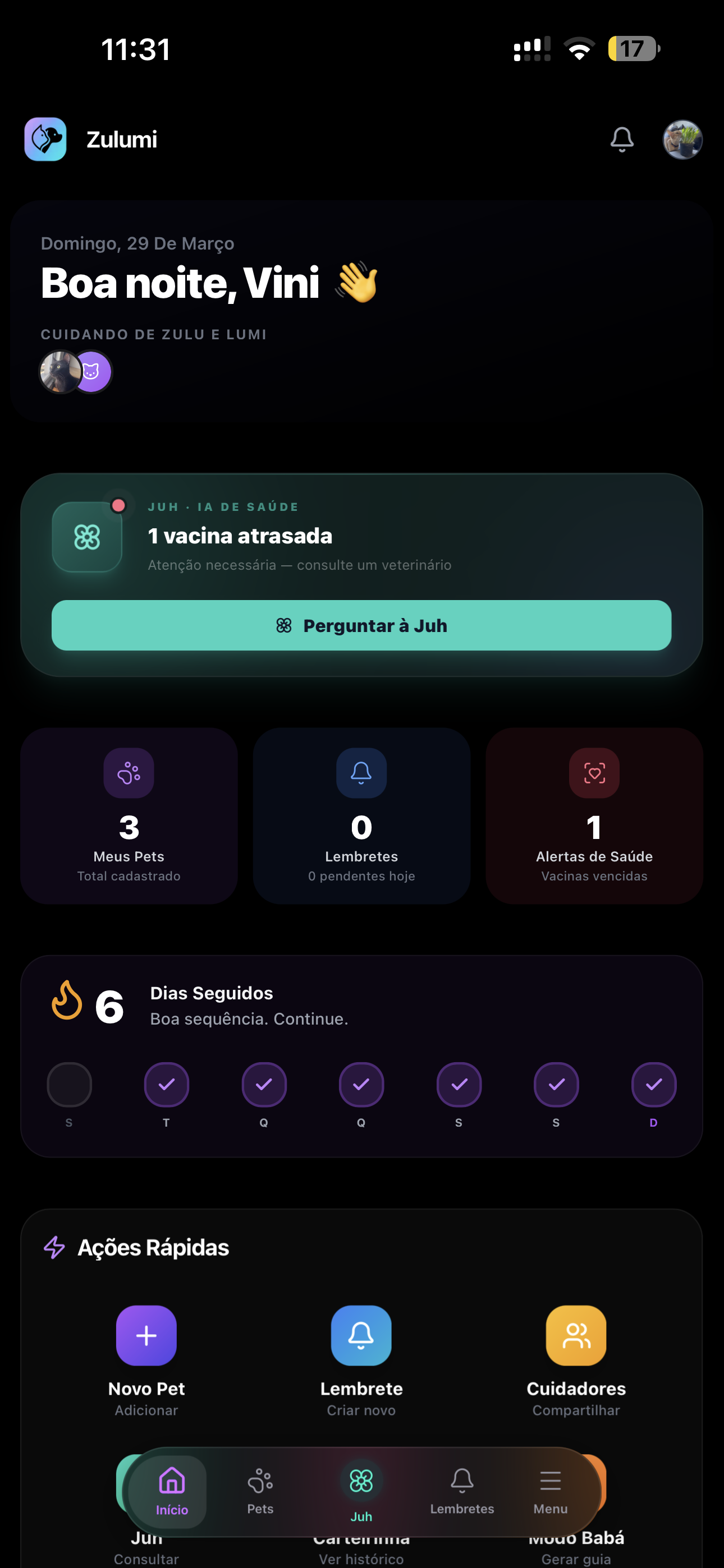 Zulumi App Screenshot